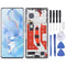 Écran LCD d'origine pour Honor 80 Digitizer Full Assembly avec cadre (noir)